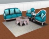 Turqoise Living Rm Sofa