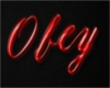 Obey Sign (red)