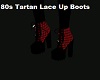 80s Laceup Tartan Boots