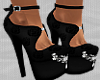 Black Jeweled Heels