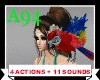 [A94] Red macaw + Sounds