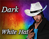 Dark White Hat And Hair