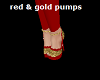 Red & Gold Pumps