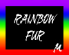 Rainbow Fur Shorts 2 M