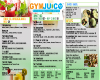 Gym juice menu