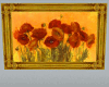 Gold Frame with Poppies
