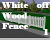 White Wood Fence 1
