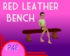 P4F Red Leather Bench