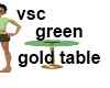 vsc gold green club tabl