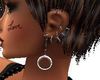 silver spiked earrings