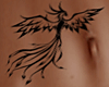 phoenix belly tattoo