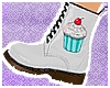 Cupcake Boots - White