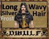 Long Wavy Hair Silvered