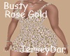 Busty Dress Rose Gold