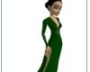 lady green wiccan gown