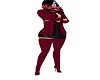 thigh twede red boots
