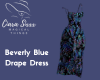 Beverly Blue Drape Dress
