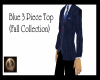 [xTx] Blue 3 Piece top