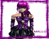 dress purple black Mallo