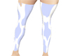 Embl Cow Stockings Blue