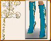 Boots Stiletto Long Teal