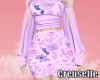 C. Purple Printed Dress