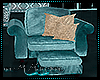 Blue Satin Chair