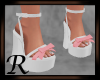 Bow Heel White Pink