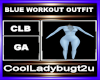BLUE WORKOUT OUTFIT