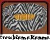 Zebra Kitty Bed