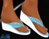 Sandals Blue/White 