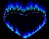 Blue Flame Heart