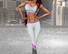 Pink Grey Sports Outfit