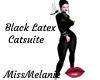 Black Latex Catsuite