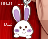 !!D Bunny Earrings Lilac