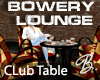 *B* Bowery Club Table