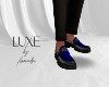 LUXE Mens Shoe Black/Blu