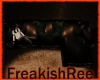 gold n black relax couch