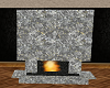 Gray Marble Fireplace