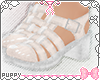 [Pup] White Jelly Heels
