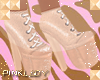 <P>Nude Glitter Heels