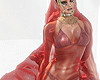 Couture Red Veil