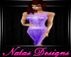 violet formal gown