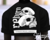 S. T-Shirt Black Skull