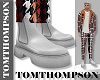 ♕ Hace White Boots