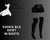Sookie BLK Skirt W/Boots