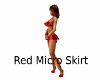 Red Micro Skirt