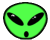 Alien Head Sticker 