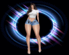 Blue Open Shorts