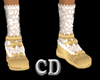 CD Shoes Gold Bows